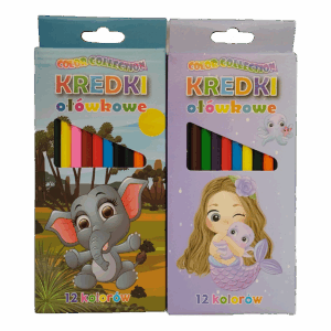 KREDKI OŁÓWKOWE 12 szt.